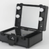 all black side profile vanity travel case